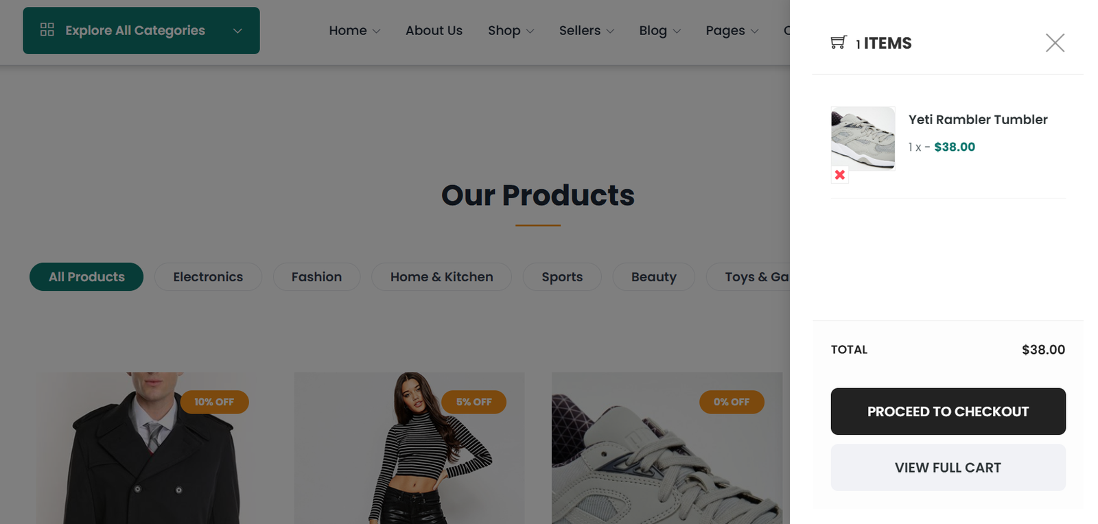 Free Ecommerce website With All Functionality